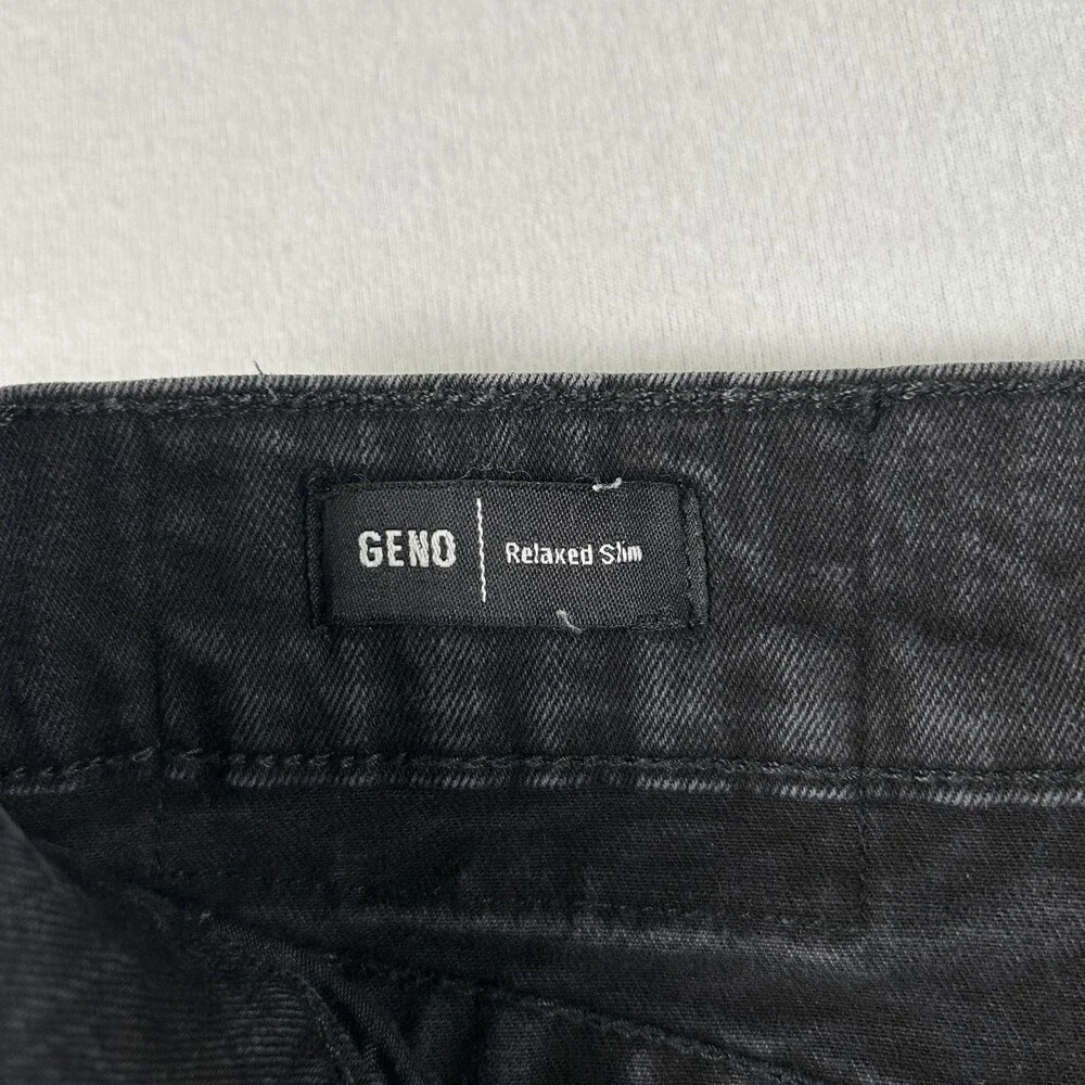 True Religion Geno Relaxed Slim Jeans Mens 29x30 Charcoal Gray Denim Tapered